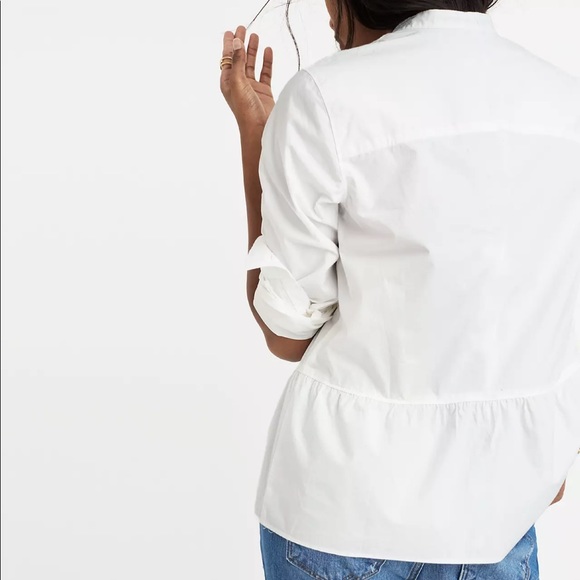 Madewell Lakeside Peplum Shirt - Picture 3 of 11